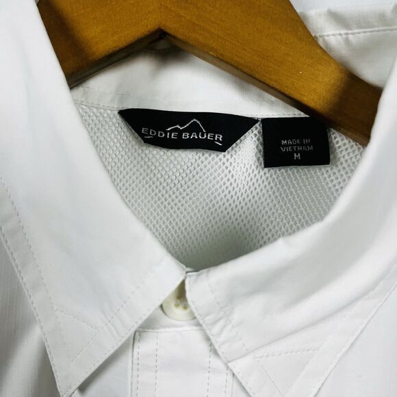 Eddie Bauer Performance Fishing Shirt Mens Medium Mountain Dew Outdoors NWT - Picture 5 of 11